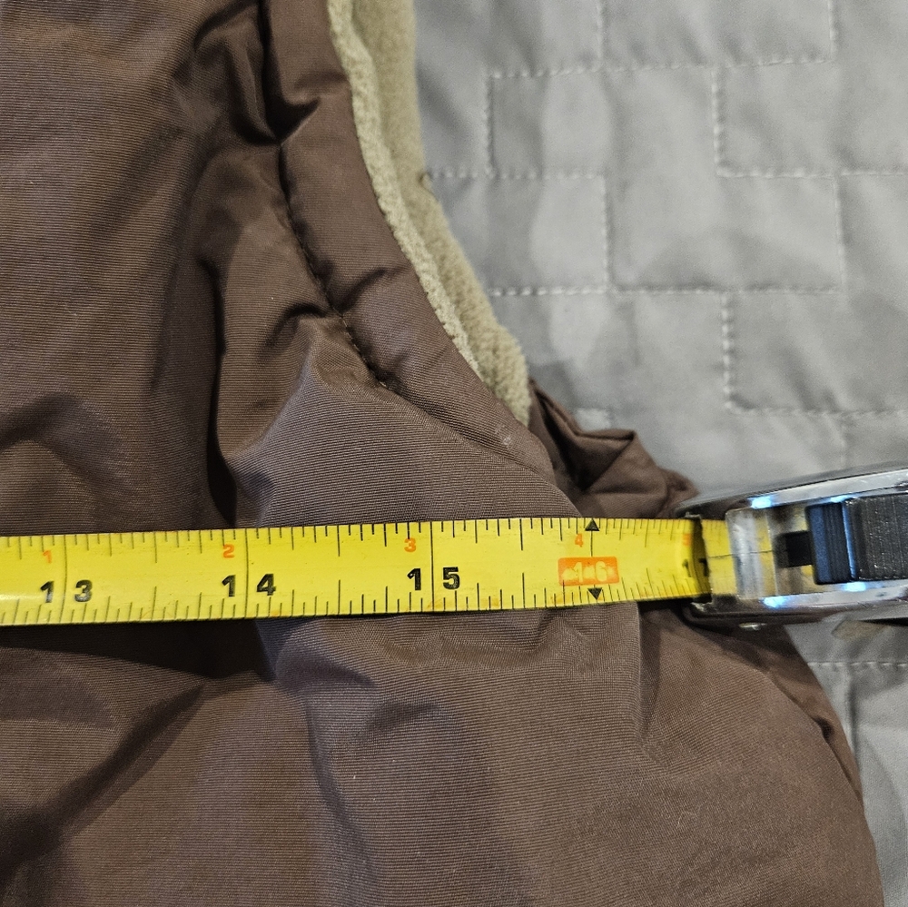 Womens Eddie Bauer Reversible Fleece Puffer Vest Brown Size 18/20 - Picture 6 of 9